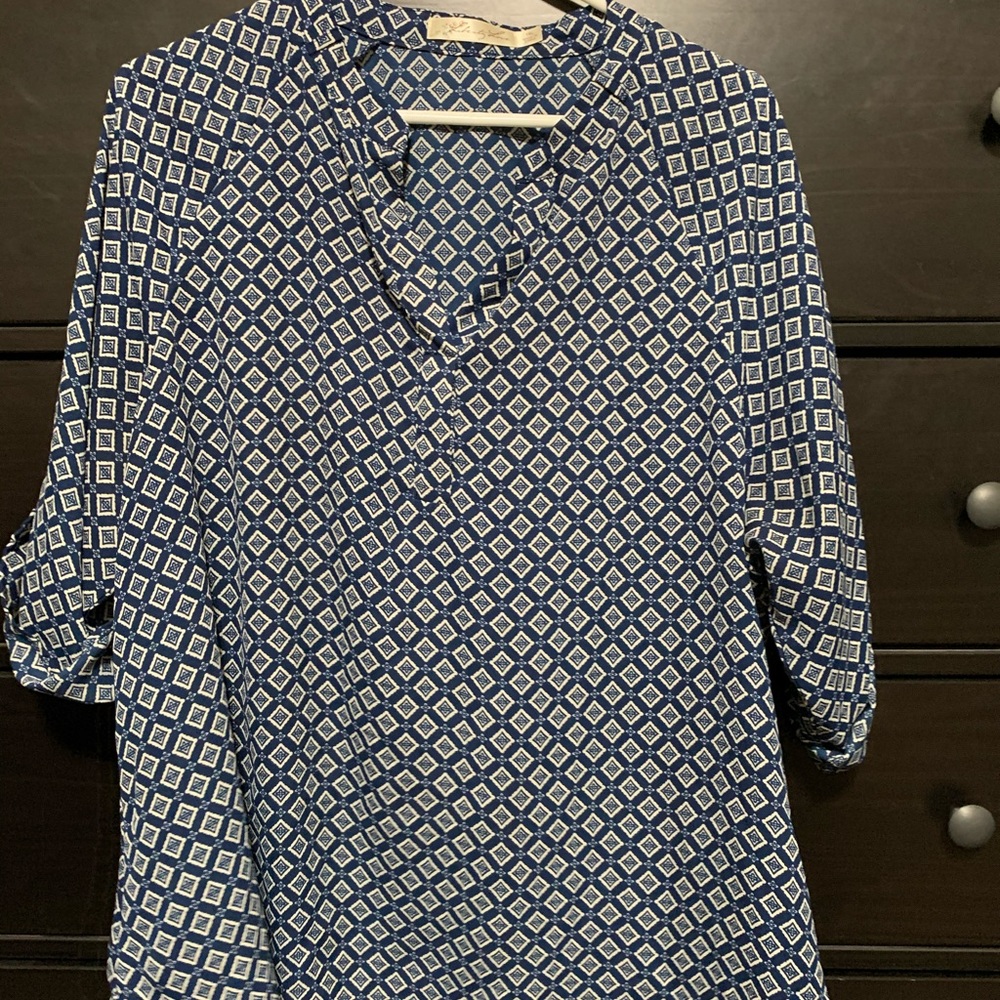 Liberty Love Blue Print Blouse